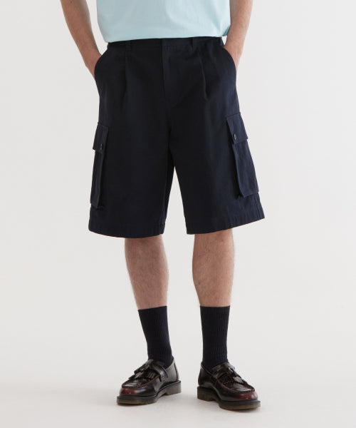 COTTON BERMUDA CARGO SHORTS