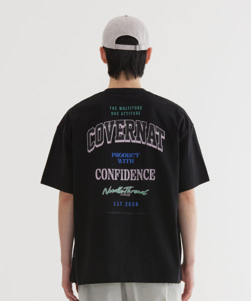 MULTI LOGO TYPOGRAPHIC T-SHIRT