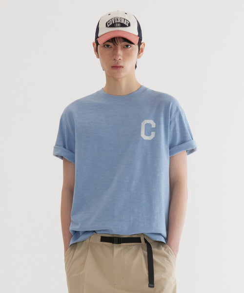 CRACK C LOGO SLUB T-SHIRT