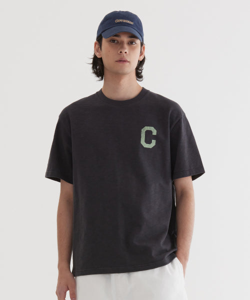 CRACK C LOGO SLUB T-SHIRT
