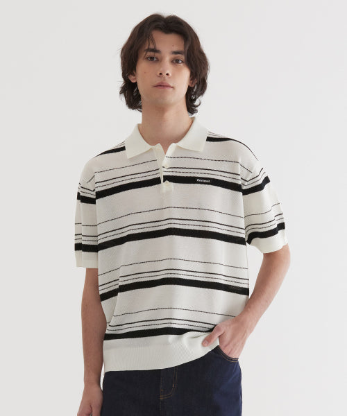 MULTI STRIPE HALF KNIT