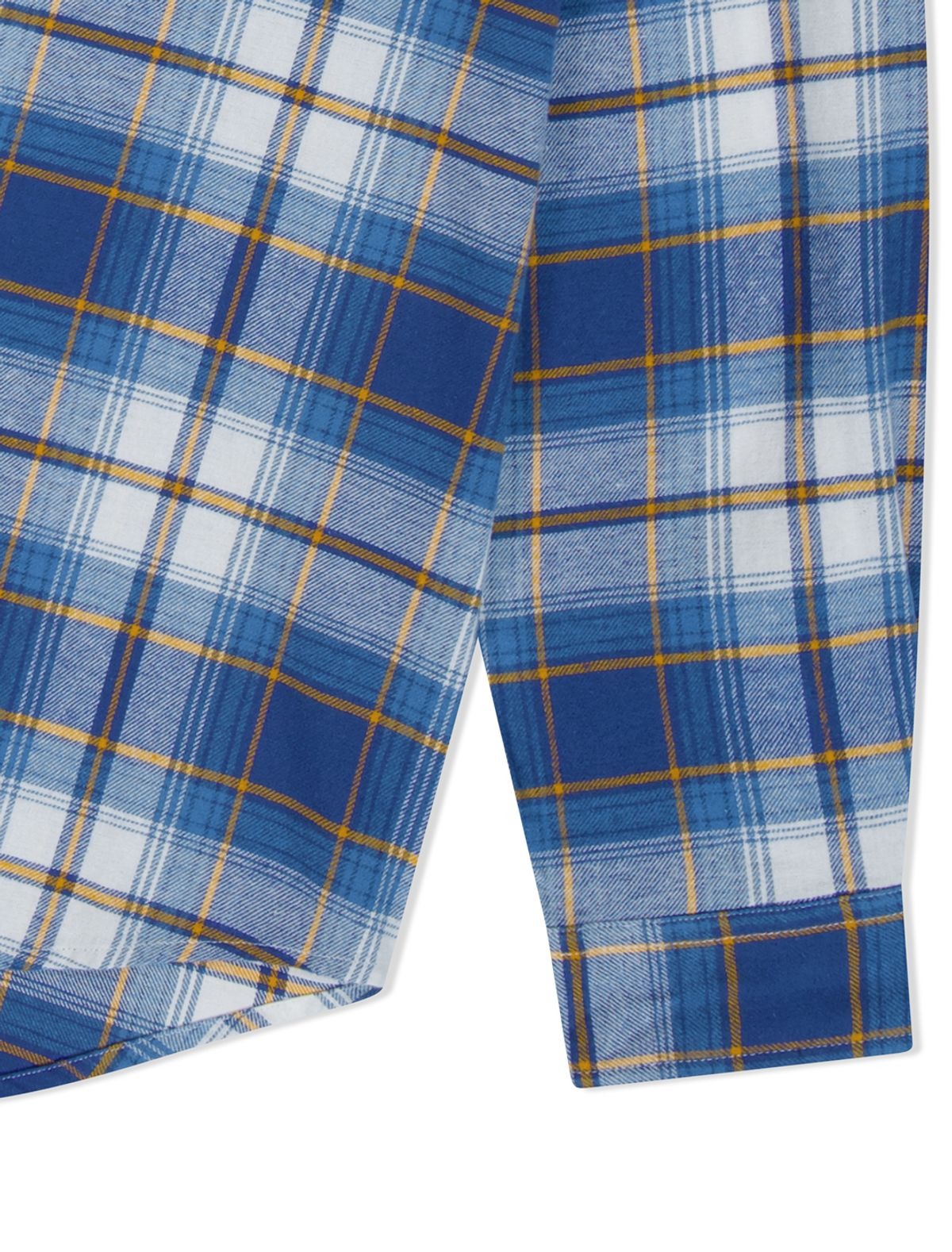 ★[LE SSERAFIM Chaewon Worn] 【YESEYESEE】Flannel Check Shirt Blue