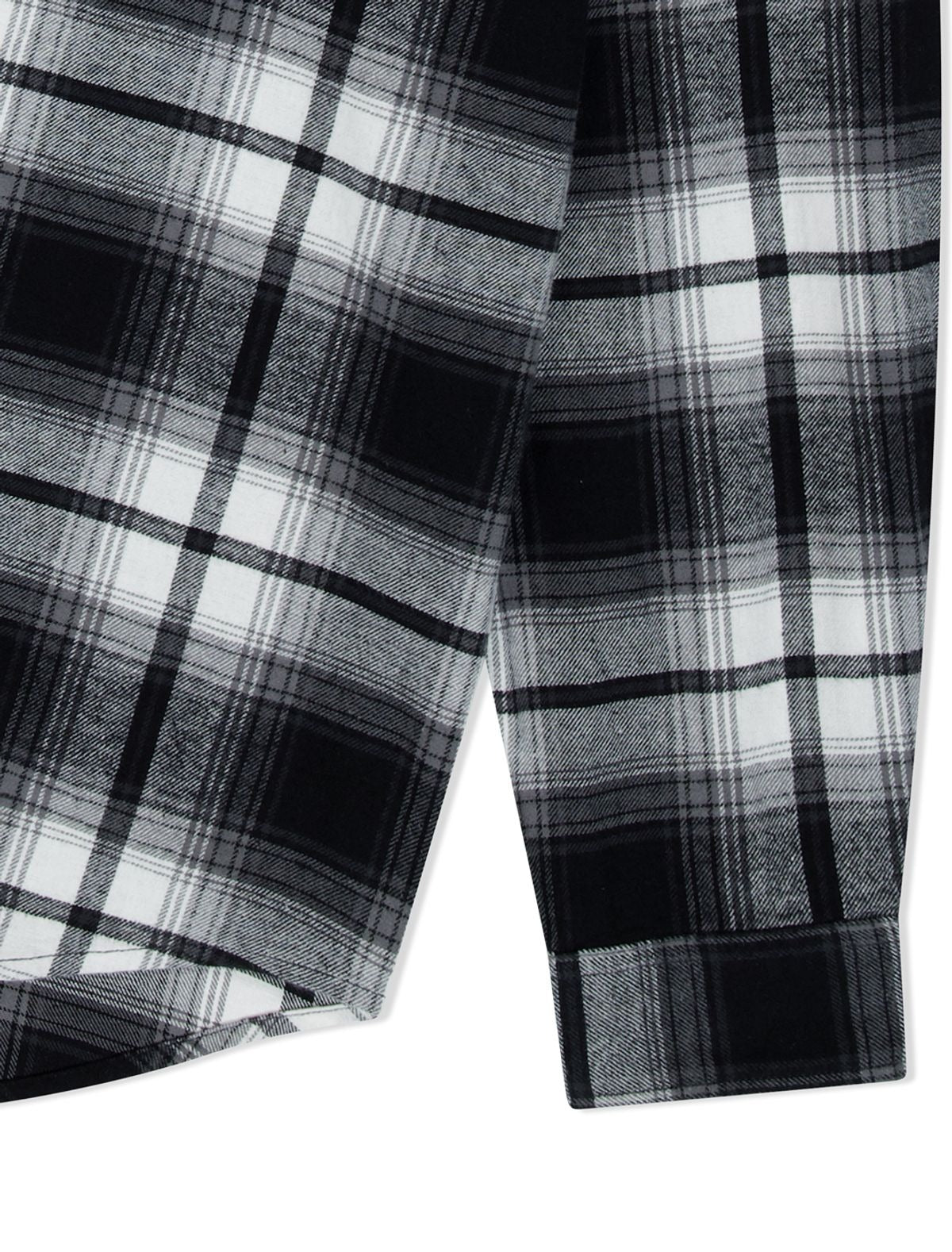 ★[LE SSERAFIM KAZUHA Worn] 【YESEYESEE】Flannel Check Shirt Black