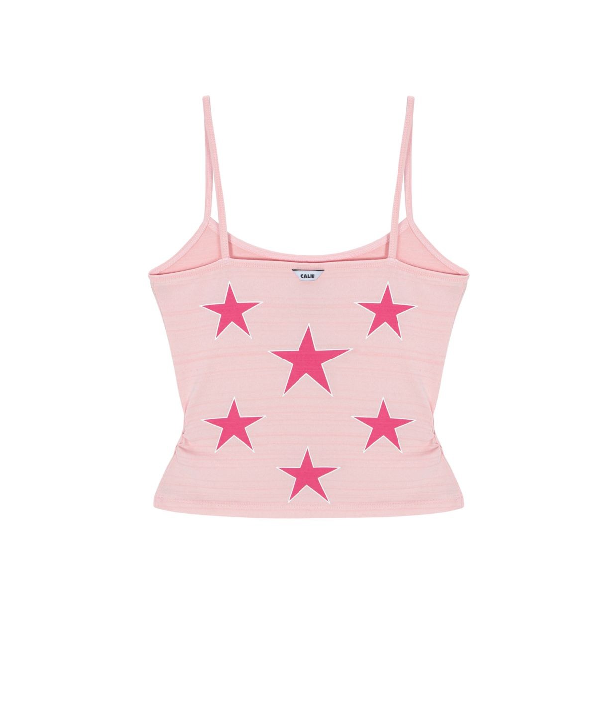 ★[Red Velvet JOY Worn] 【asif CALIE】SHIRRING STAR SLEEVELESS TOP PINK