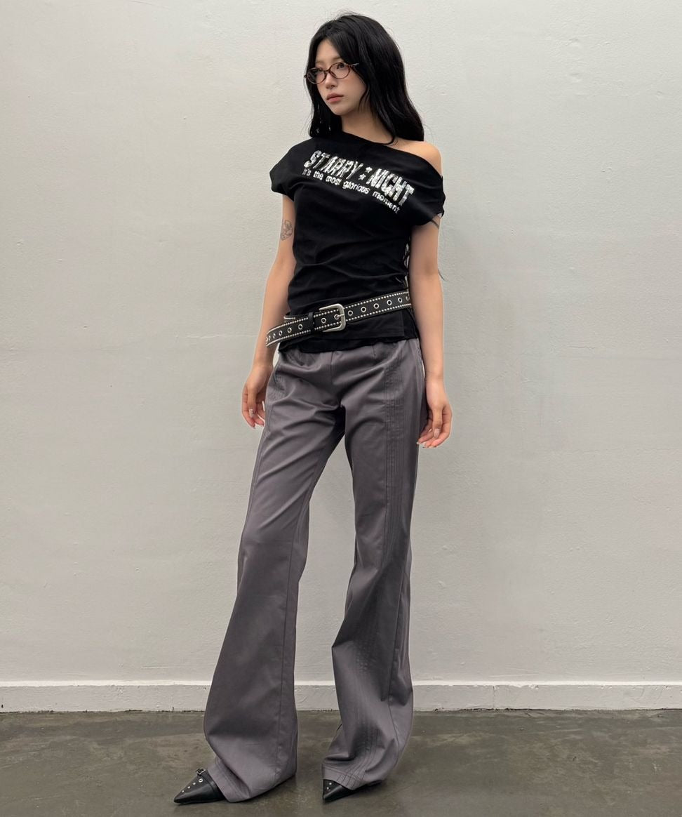 ★[LE SSERAFIM Yunjin Worn] 【LUVISTRUE】SM STUD BELT(BLACK)