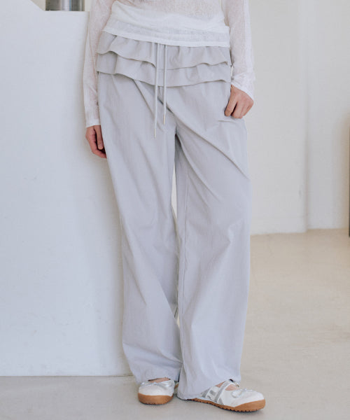 Nylon Tutu Sweat Pants [GREY]