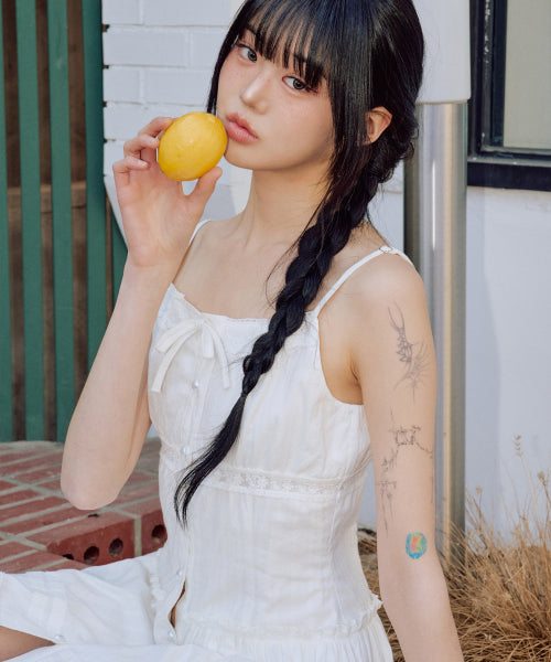 Lucia Sleeveless Mini Dress [WHITE]