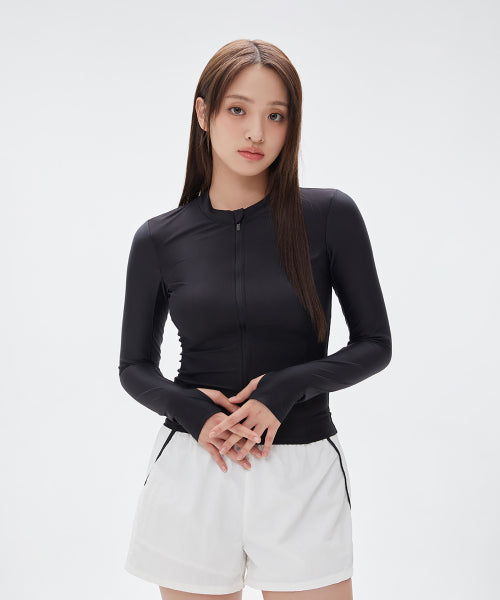 [ACTIVE] Women's Rash Guard Zip-Up_SPARF38A04