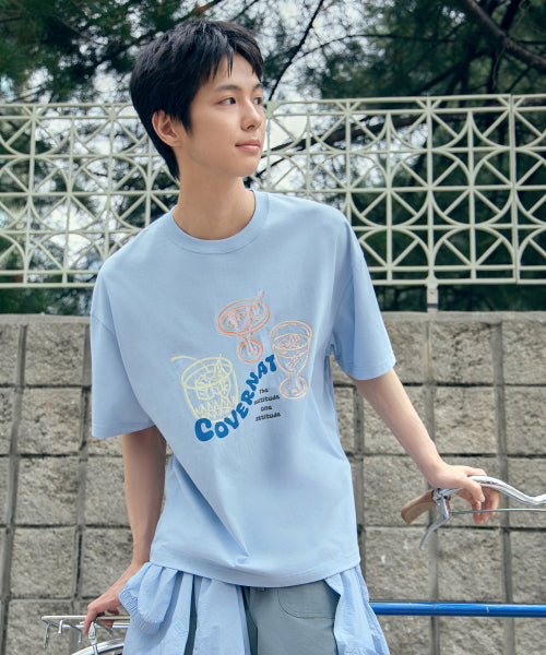 KITSCH COCKTAIL GRAPHIC T-SHIRT
