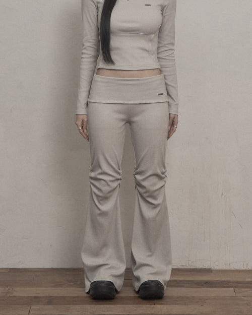 Vintage Bootcut pants (greige)