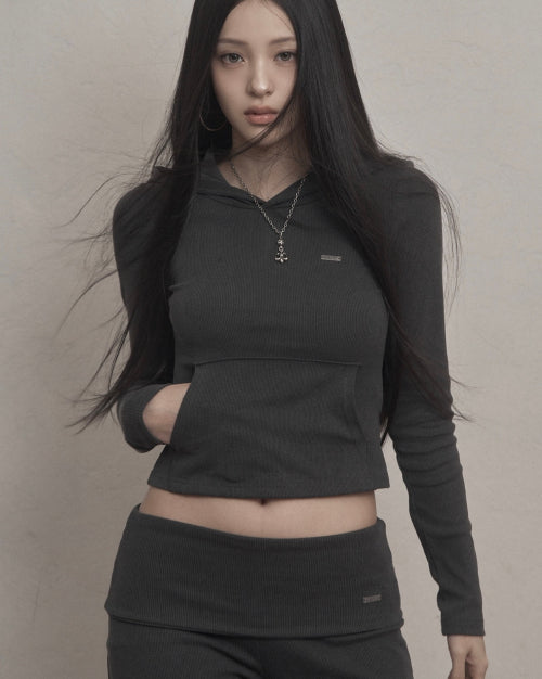 Vintage Hood T-shirt (charcoal)