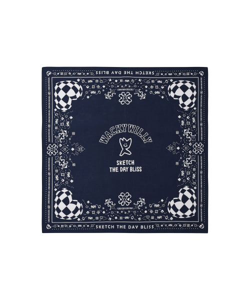 Paisley Bandana Navy