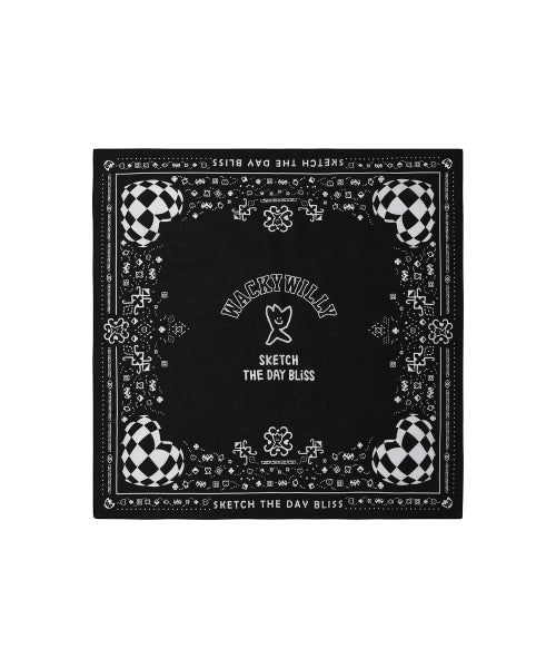 Paisley Bandana Black