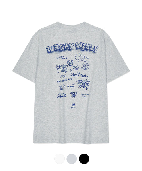 Sketch Graphic Short-sleeved T-shirt (3 colors)