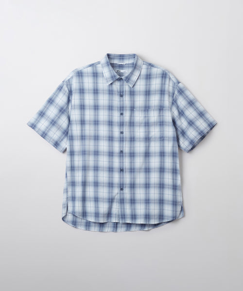 Checkered Short-Sleeved Shirt_SPYWF37C51