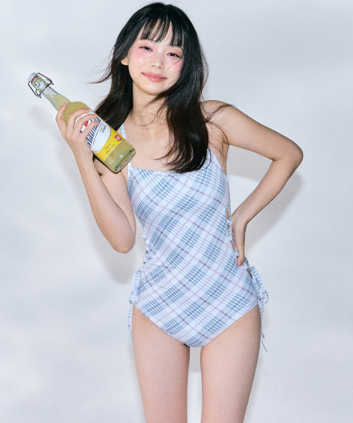 Checkered Monokini [WHITE]