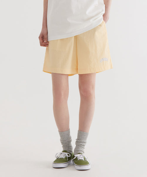 Regular Easy Nylon Shorts Yellow