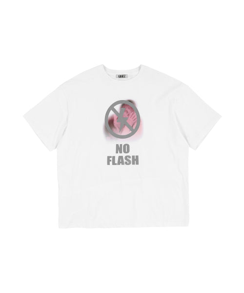 NO FLASH T-SHIRTS [WHITE]