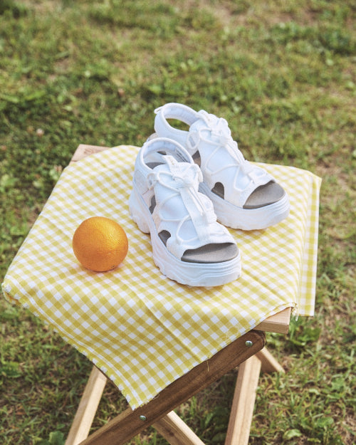 Romita Platform Sandals White FLOTFS2W07