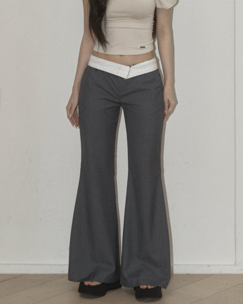 Bootcut Slacks (gray)