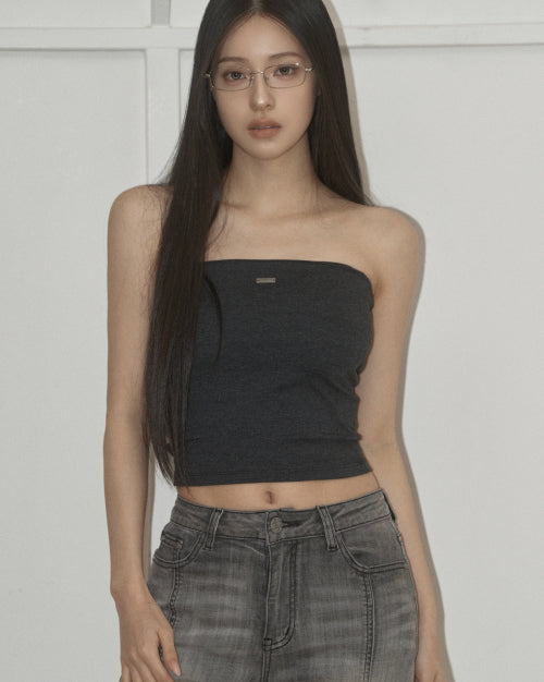 Basic Tube Top (charcoal)