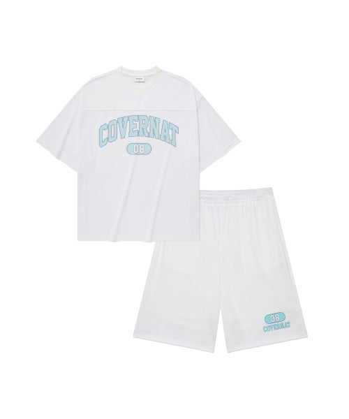 [SET] Arch Mesh T-Shirt White