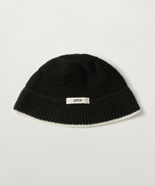 Summer Knit Bucket Hat Black