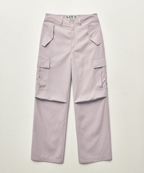 Wide String Cargo Pants Lavender