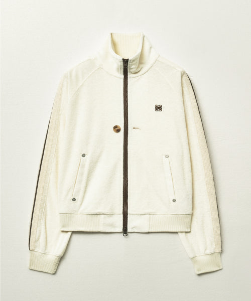 (W) Lawton Terry Track Zip-up Jacket Cream