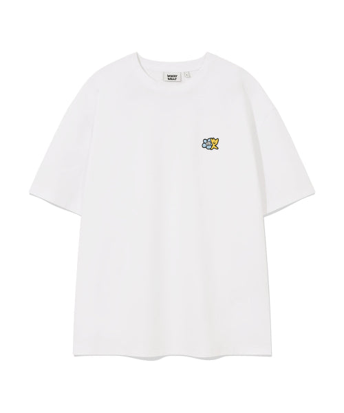 Kiki Lily Double Wappen Short-Sleeved T-Shirt White