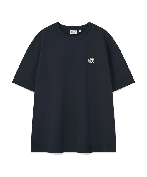 Kiki Lily Double Wappen Short-Sleeved T-Shirt Dark Navy