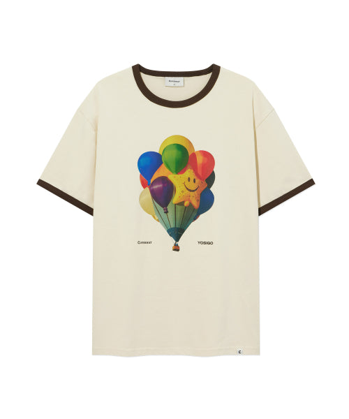 [YOSIGO] BALLOON FESTIVAL RINGER T-SHIRT