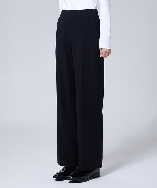 [Stretch+] Wide banding slacks_STAF23W07