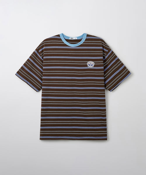 [Harry Potter] Stripe Short-Sleeved T-shirt (BROWN)_SPRLF37U18