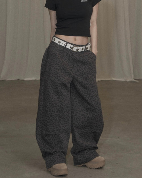 Cotton Balloon Pants (leopard)