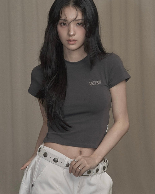 Basic Logo T-shirt (charcoal)