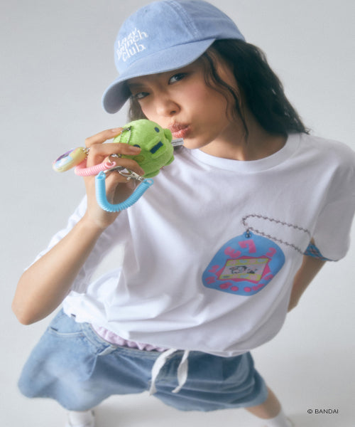 [Damagoch] Short-sleeved T-shirt (WHITE)_SPRLF38U03