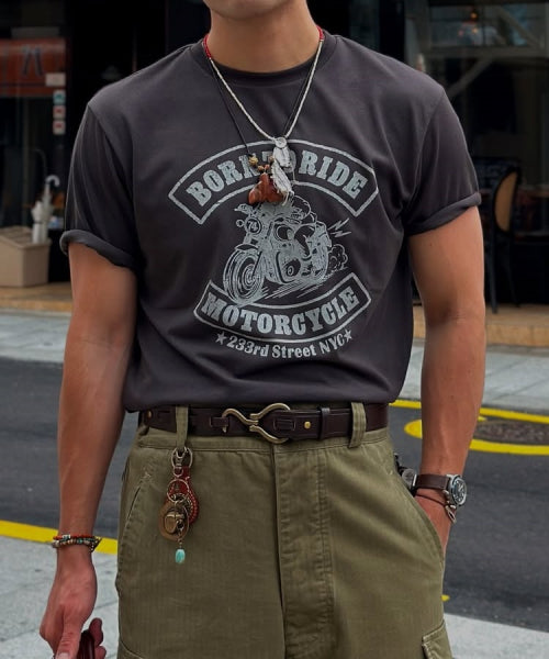 [COOL] Vintage Graphic Short-Sleeved T-shirt_SRPF37C75