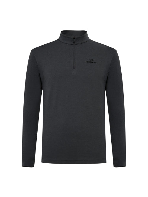 POP Potential Kwonchuck Men's Zip-Up T-shirt_CHARCOAL GREY