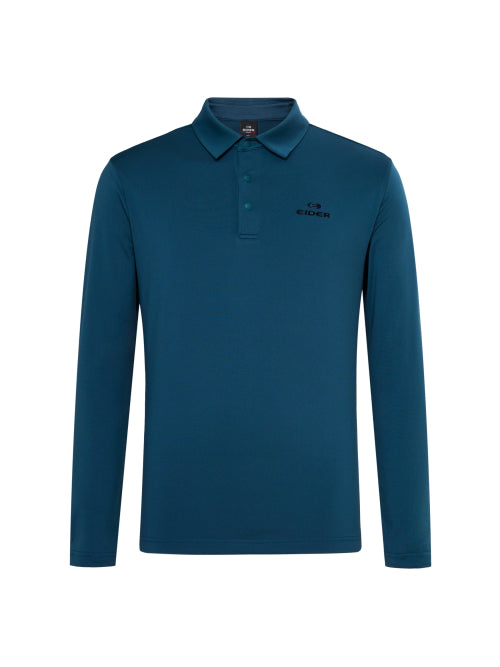 POP Fleece-Lined Men's Polo T-Shirt_TEAL