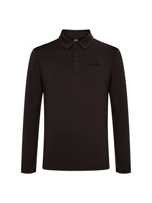 POP Fleece-Lined Men's Polo T-shirt_REDWOOD