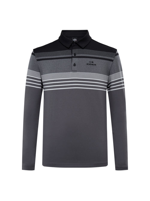 POP Stripe Men's Polo T-Shirt_Black