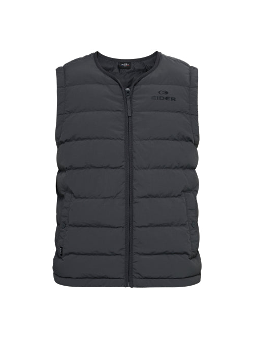 POP U-Neck Men's Lightweight Padded Vest_Dark Gray