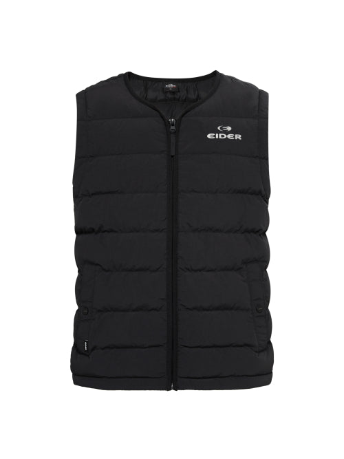 POP U-Neck Men's Lightweight Padded Vest_Black