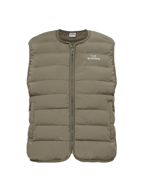 POP U-Neck Women's Lightweight Padded Vest_Beige