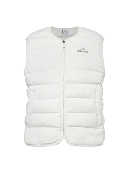 POP U-Neck Women's Lightweight Padded Vest_Cream