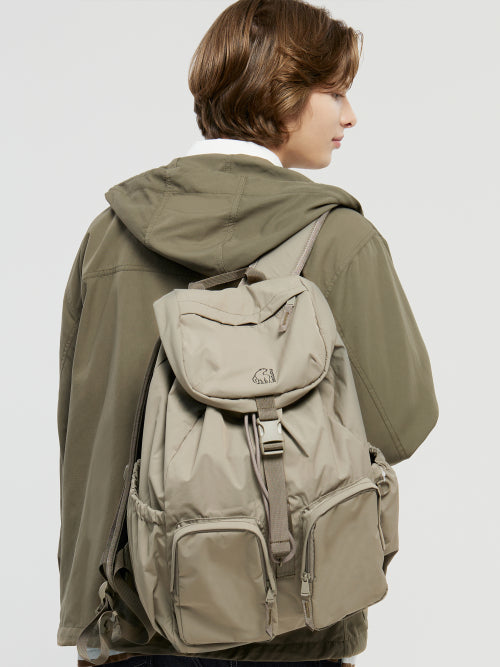[B-mate] Flap backpack_K.BEIGE