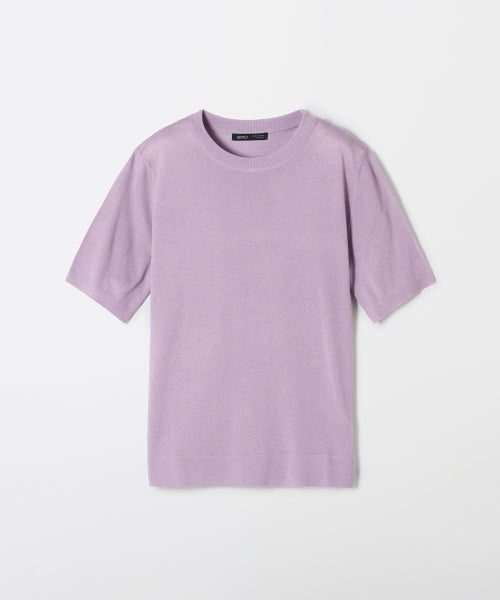 [Merinoul Blend] Loose Fit Short-Sleeved Knitwear_SPKWF49WS6
