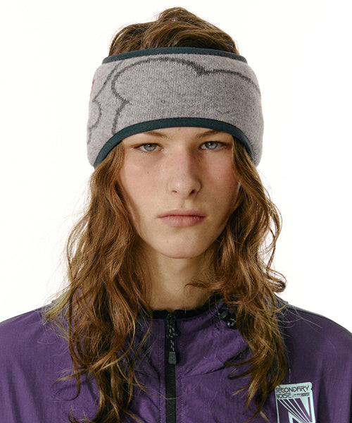 Thought Nest Headband Melange Gray
