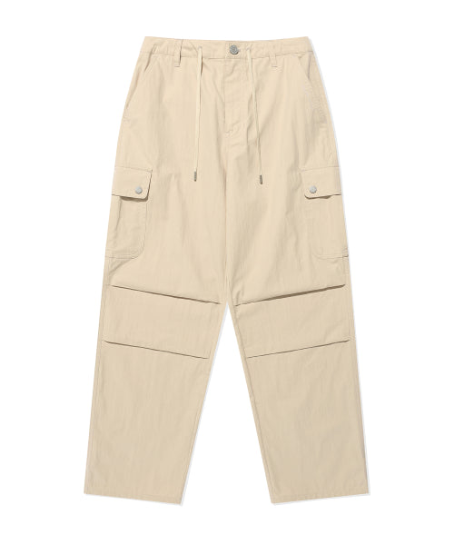 Women's cargo para suit pants beige